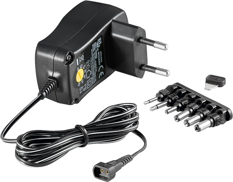 Goobay 3 V - 12 V Universal-Netzteil inkl. 6 DC-Adapter - max. 7,2 W und 0,6 A
