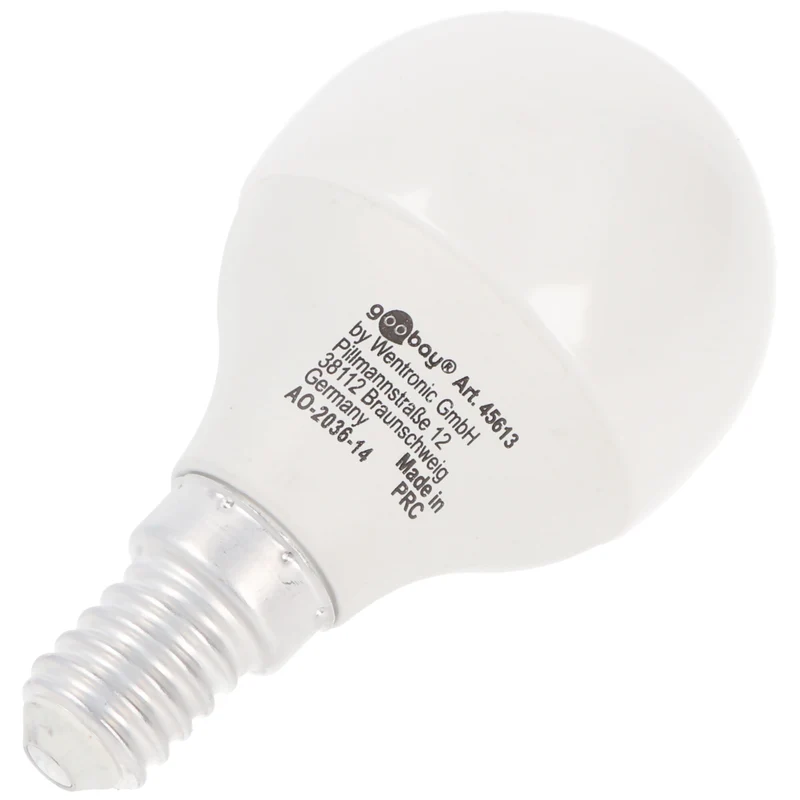 Goobay LED-Mini-Globe, 5 W - Sockel E14, warmweiß, nicht dimmbar