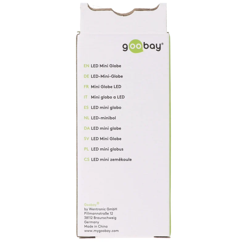 Goobay LED-Mini-Globe, 5 W - Sockel E14, warmweiß, nicht dimmbar