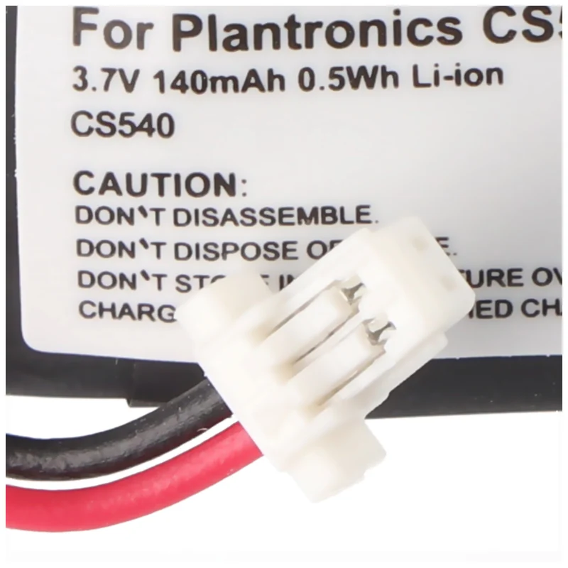 AccuCell Plantronics CS540, CS540A Nachbau Akku für Plantronics 84479-01 und 86180-01, C054A mit 2-poligem Stecker