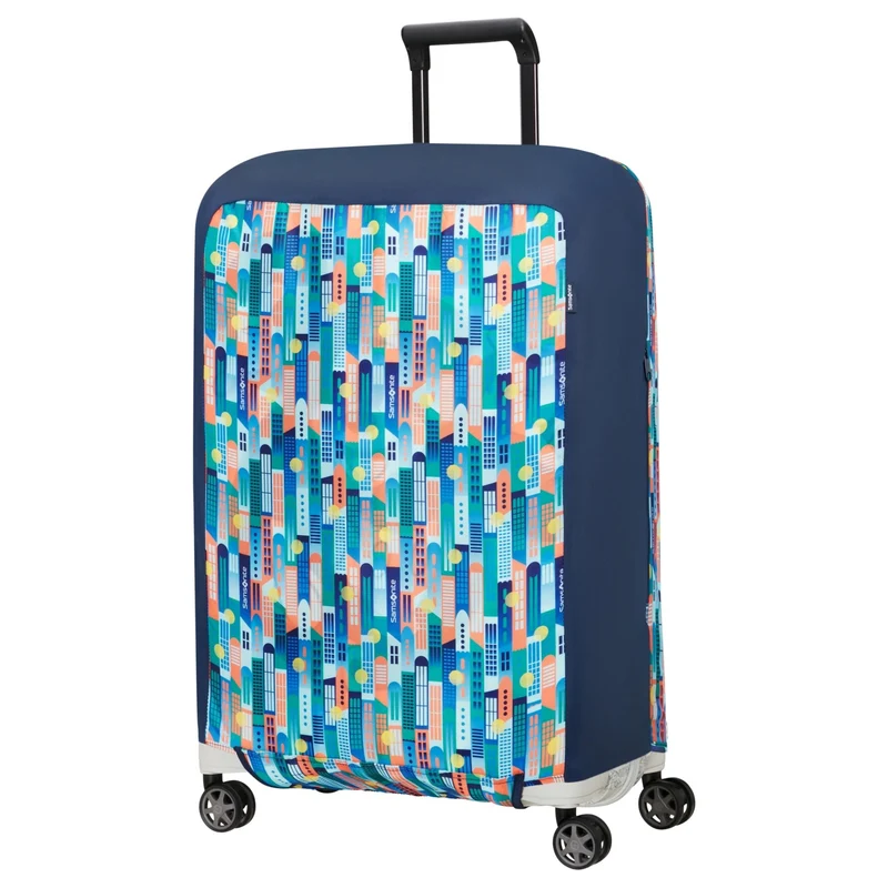 Samsonite Ta Revolution Foldable Funda protectora para maleta M - Funda para lluvia (city print)