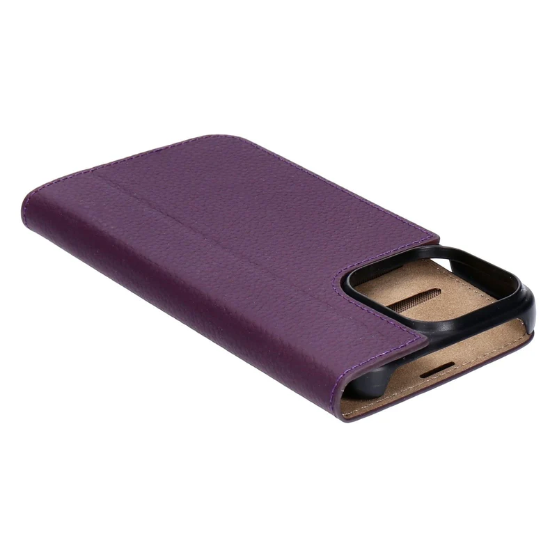 MiKE GALELi Book Case MARC Aubergine für Apple iPhone 16 Pro