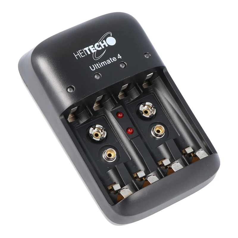 Heitech Stecker-schnell-Ladegerät Ultimate 4 mit Einzelschacht-Überwachung, Erhaltungsladung und Akku-Defekt-Erkennung