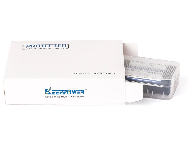 Keeppower 18500 2600mAh 3,7V integrierte Schutzelektronik P1850C4