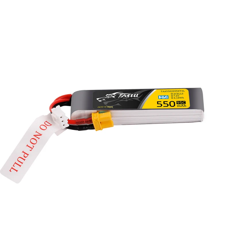 Tattu 2S 550mAh 95C 7,6V HV Lipo-Akku mit XT30-Stecker