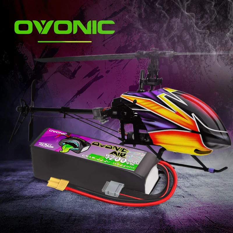 Ovonic Rebel 2.0 6S LiPo Akku 5200mAh 22,2V 6S 100C LiPo mit XT90- und AS150-Stecker