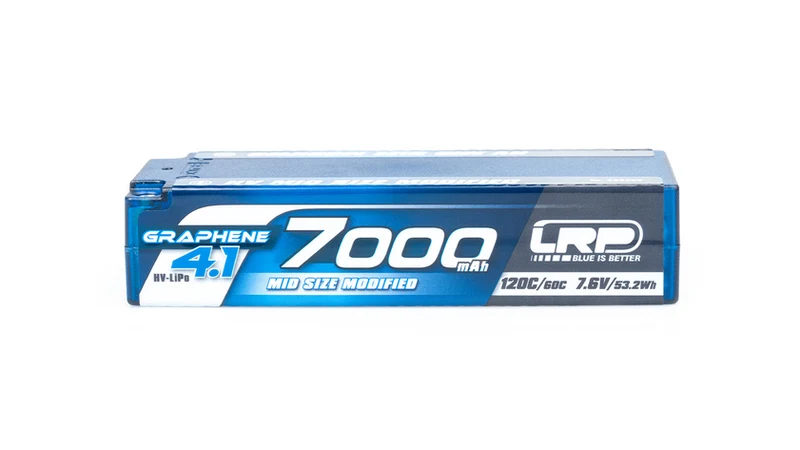 LRP HV Mid Size Modified GRAPHENE- 2S 7000mAh 4.1 7000mAh Hardcase Akku 7.6V LiPo 120C/60C