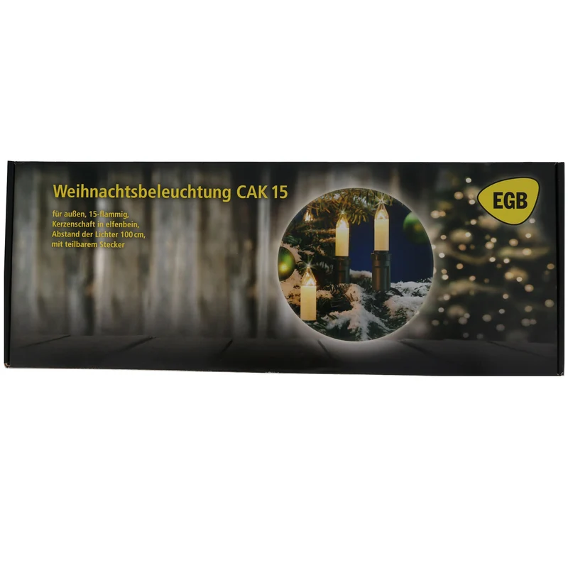 EGB Schaftkerzen-Lichterkette CAK 15flg