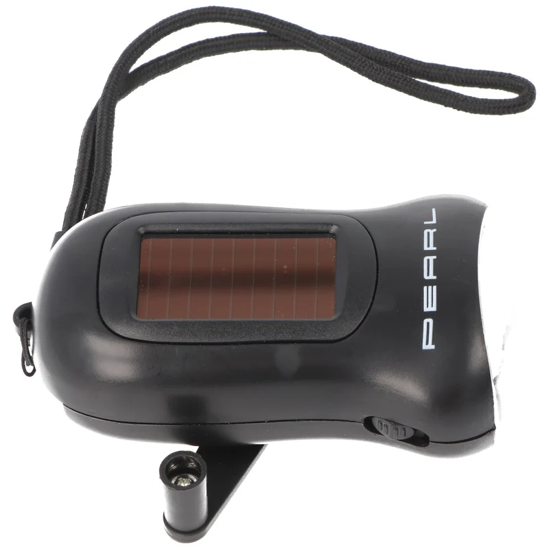 AccuCell Dynamo Taschenlampe mit 3 LED, mit Ladekurbel, mit Solarladefunktion