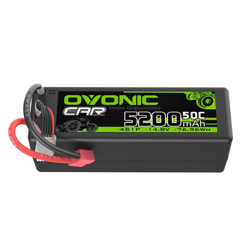 Ovonic Car 4S LiPo Akku 14,8V 5200mAh 50C Hardcase Lipo-Akku mit T-Stecker