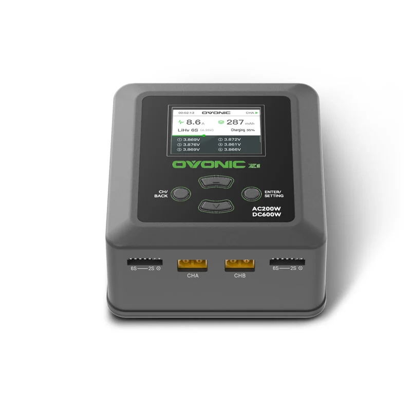 Ovonic X1 Zweikanal-LiPo-Ladegerät AC200W/DC300Wx2 Lipo-Akku-Balance-Ladegerät