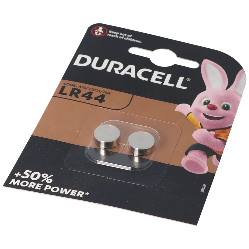 Duracell LR44, V13GA, GPA76, 82, LR1154, 357A, 2er Pack