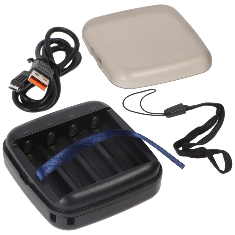 Xtar ET4S Schnell-Ladegerät für Li-Ion 1.5V Akku und 1,5V NiMH 1,2V Akkus AA AAA, mit Micro-USB Ladekabel