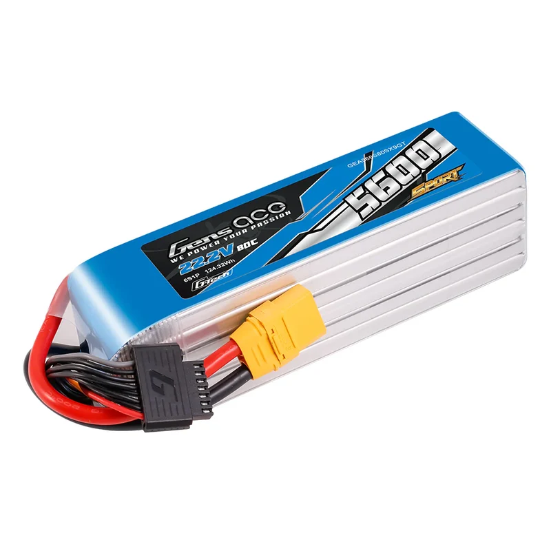 Gens Ace Sport G-Tech 6S 5600mAh 22,2V 80C 6S1P Lipo-Akku mit XT90-Stecker