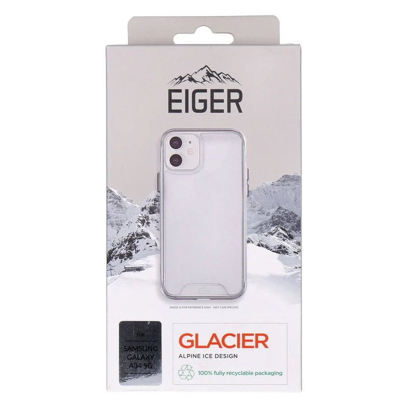 Eiger Glacier Case für Samsung A34 5G Glacier transparentes Hard-Cover