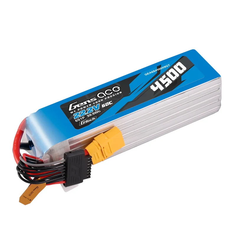 Gens Ace G-Tech 6S LiPo Akku 4500mAh 22,2V 60C 6S1P XT90 LIPO-Akkupack