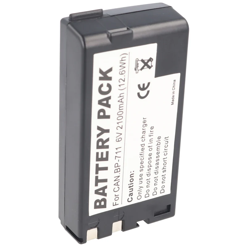AccuCell Akku passend für Canon BP-711, BP-714, BP-726, 6 Volt 2100mAh