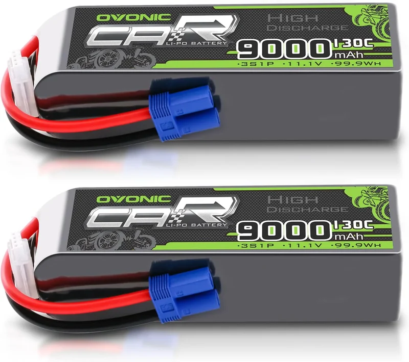 Ovonic Car 3S 9000mAh Lipo Akku 130C 11,1V mit EC5 Stecker (2 Stück)