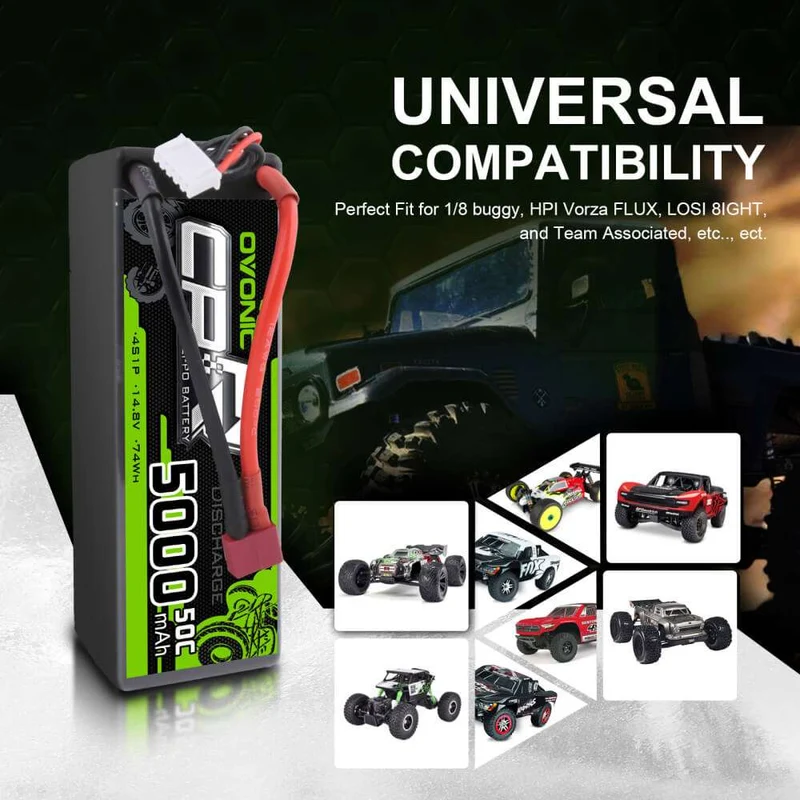 Ovonic Car 4S 5000mAh 50C 14,8V LiPo Akku Hardcase mit Deans Stecker