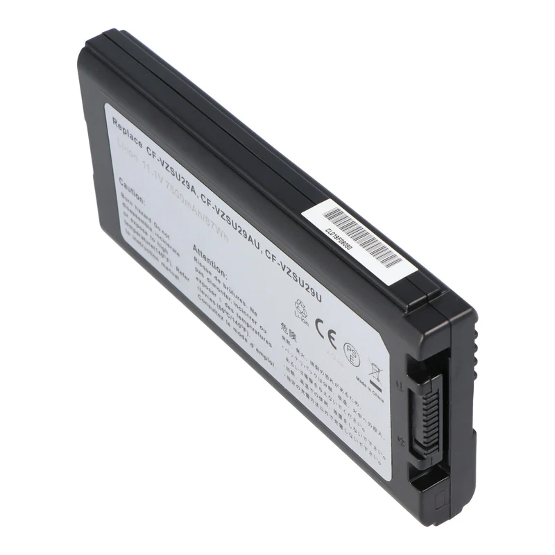 AccuCell Akku passend für Panasonic CF-VZSU29, CF-VZSU29A, CF-VZSU29ASU, CF-VZSU29AU, CF-VZSU29U Akku, 11,1 Volt, 7800mAh