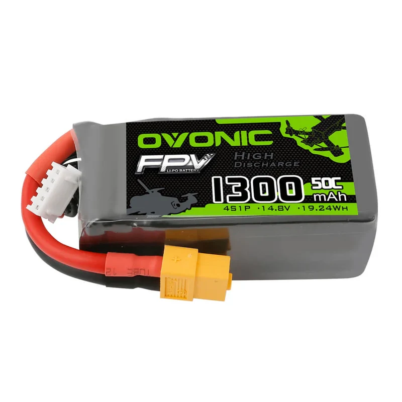 Ovonic FPV 4S LiPo Akku 1300mAh 50C 14,8V mit XT60 Stecker