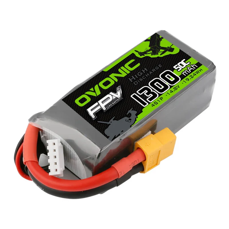 Ovonic FPV 4S LiPo Akku 1300mAh 50C 14,8V mit XT60 Stecker
