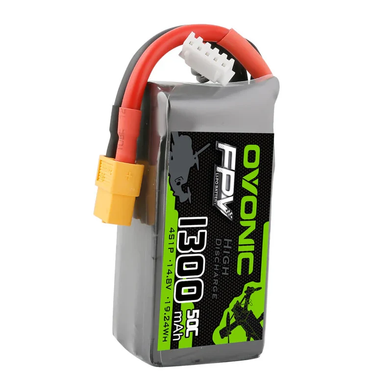 Ovonic FPV 4S LiPo Akku 1300mAh 50C 14,8V mit XT60 Stecker