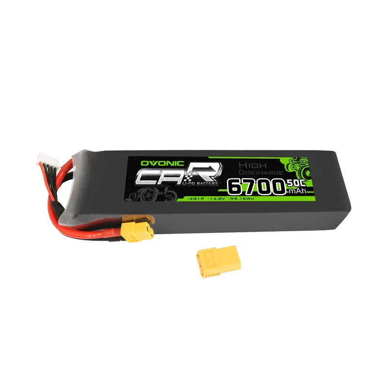 Ovonic Car 4S 6700mAh 14,8V 50C LiPo Akku mit XT60 und TRX Stecker