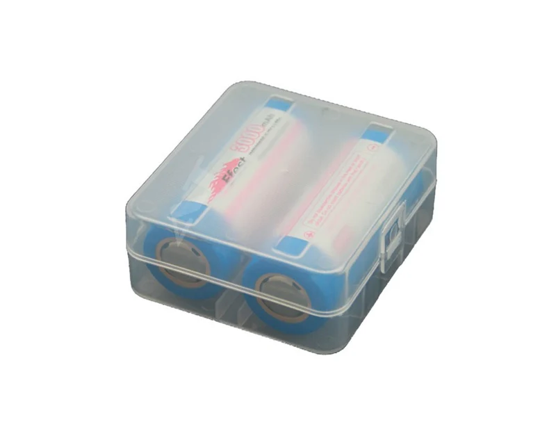 Soshine Akku-Aufbewahrungsbox für 2x 26650 transparent