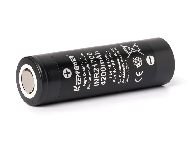 Keeppower / Molicel INR21700-P42A, 4200mAh 30A bis max. 45A Li-Ionen-Akku, 3,6V - 3,7V