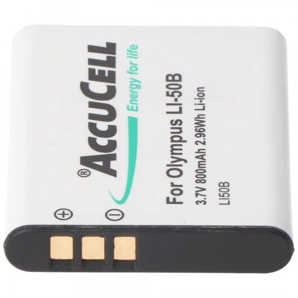 AccuCell Akku passend für Olympus LI-50B Akkutyp D-Li92, DB-100, VW-VBX090, Sony NP-150
