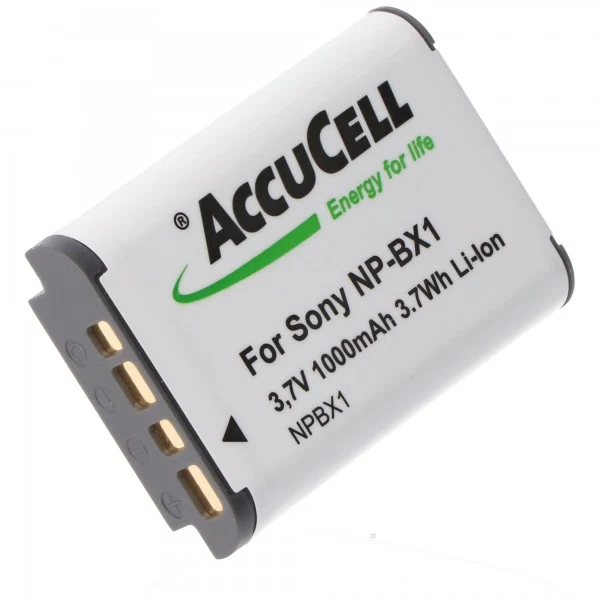 AccuCell Akku passend für Sony NP-BX1, Cyber-shot DSC-RX100, kein Original Akku