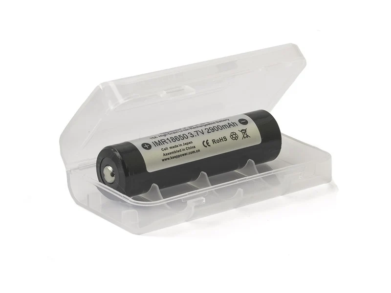 Keeppower Box für 2x 18650 (transparent) M3
