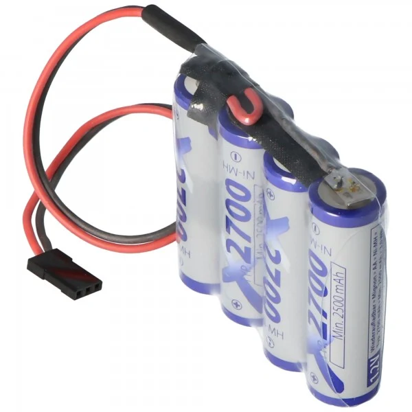 AccuCell Empfänger Pack AA 4er Reihe 4,8/2700 mit dem Graupner Stecker für den Empfänger