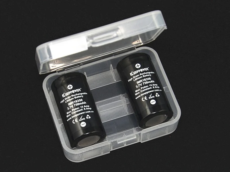 Plastikbox Keeppower D2 für 2x 18500 oder 2x 18350 transparent