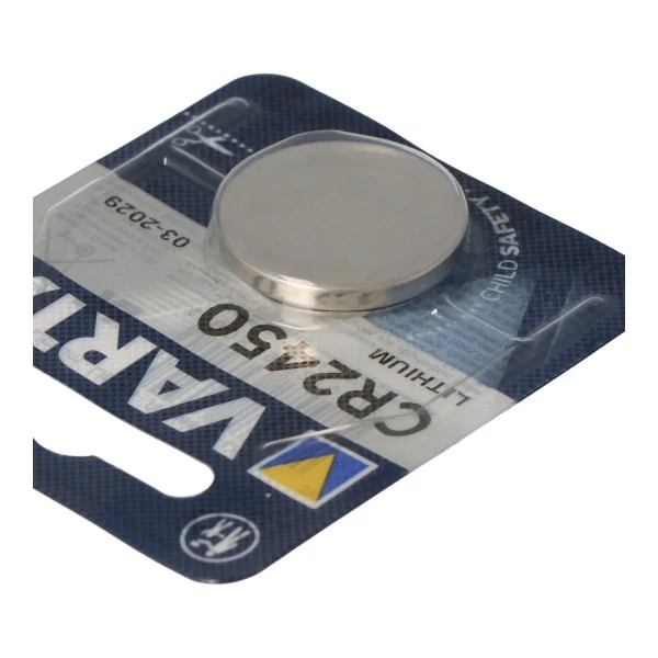 Varta Batterie passend für Osram Lightify Switch Dimmschalter 1x Varta CR2450 Lithium Batterie IEC CR 2450