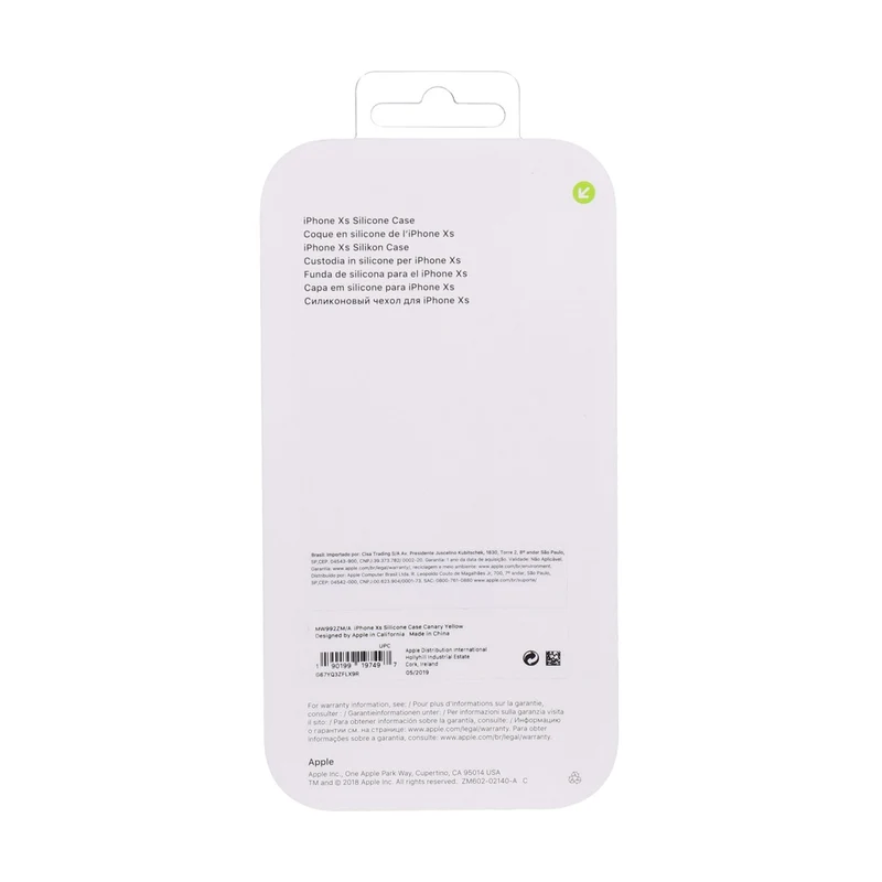 Apple Silikon Case Kanariengelb passend für Apple iPhone XS