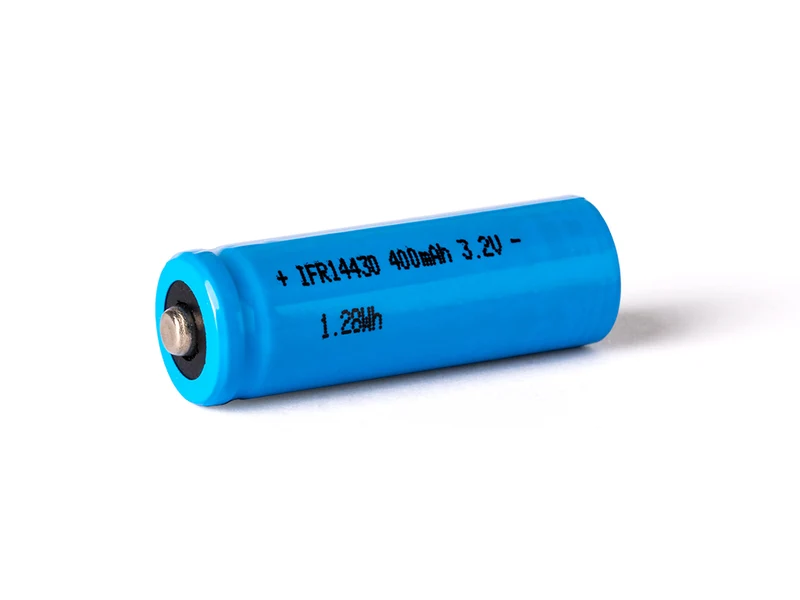 IFR 14430 - 400mAh 3,2V LiFePo4 Akku (Button Top) ungeschützt