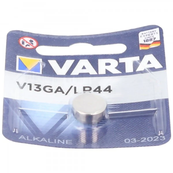 Varta V13GA, LR44, GPA76, 82, LR1154, 357A Knopfzelle