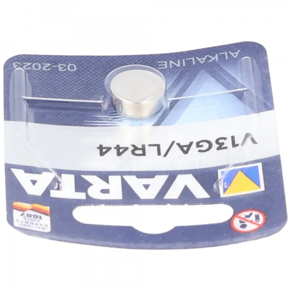 Varta V13GA, LR44, GPA76, 82, LR1154, 357A Knopfzelle