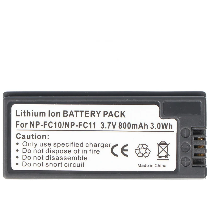 AccuCell Akku passend für Sony NP-FC10 Akku, Sony NP-FC11 Akku DSC-F77, DSC-P10, DSC-P12, CYBER-SHOT DSC-F77A