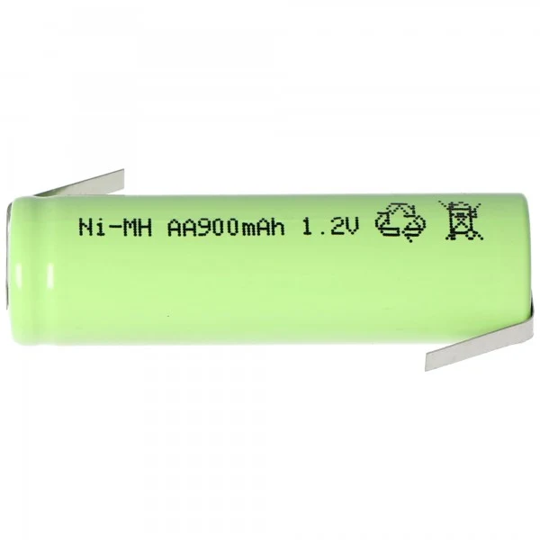 AccuCell NiMH Akku Flat Top Mignon AA 800mAh mit Lötfahne in Z-Form