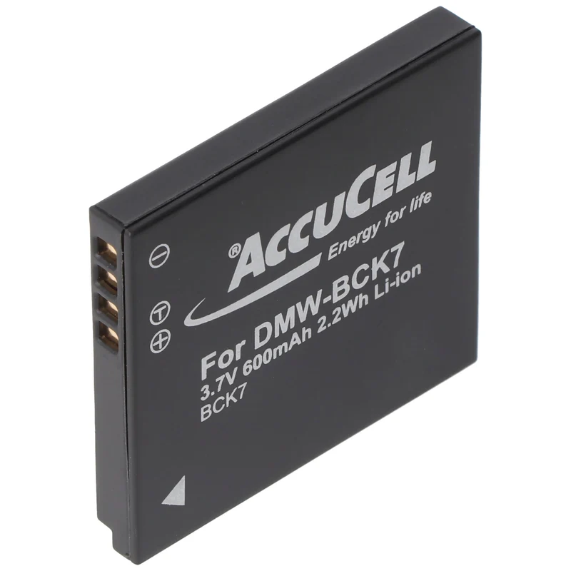 AccuCell Akku passend für Panasonic DMW-BCK7 Akku ACD-341, DMW-BCK7GK, NCA-YN101G, SDBCK7, DMW-BCK7, DMW-BCK7PP, NCA-YN101H, DMW-BCK7E