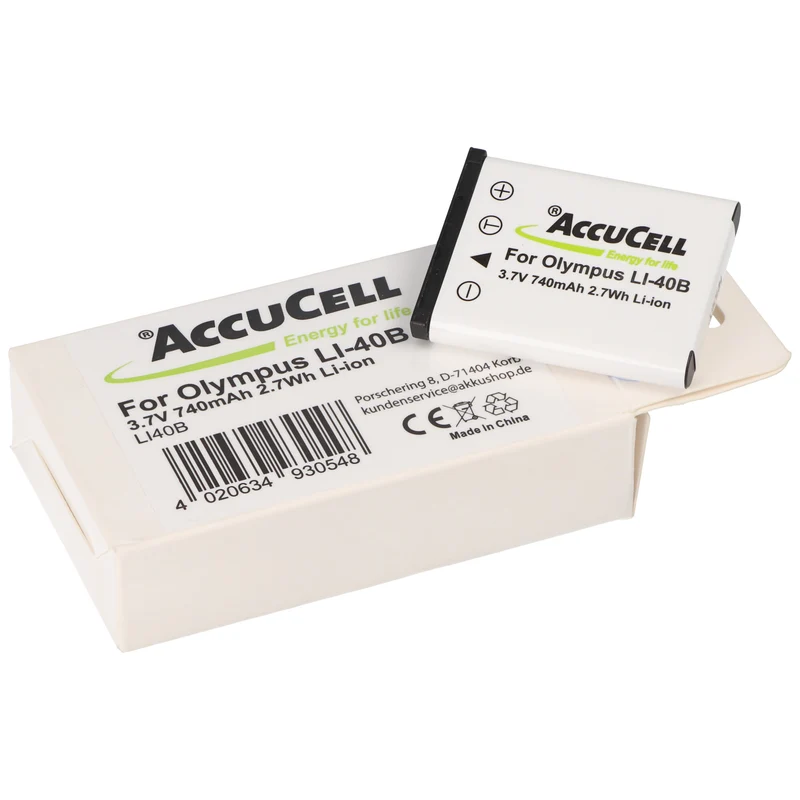 AccuCell Akku passend für Nikon CoolPix S200 Akku