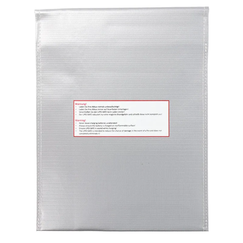 AccuCell LIPO-SAFE Lipo Schutzbeutel klein, Lipos sicher aufbewahren! 23x18cm Silber 120gramm, Lipo Guard