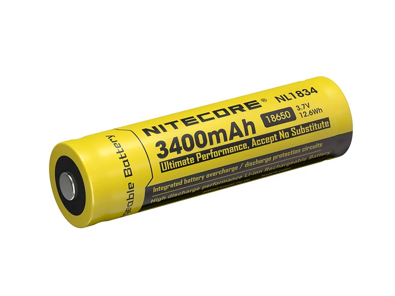NiteCore Li-Ion-Akku 18650 - 3400mAh, 3,6V - 3,7V - NL1834
