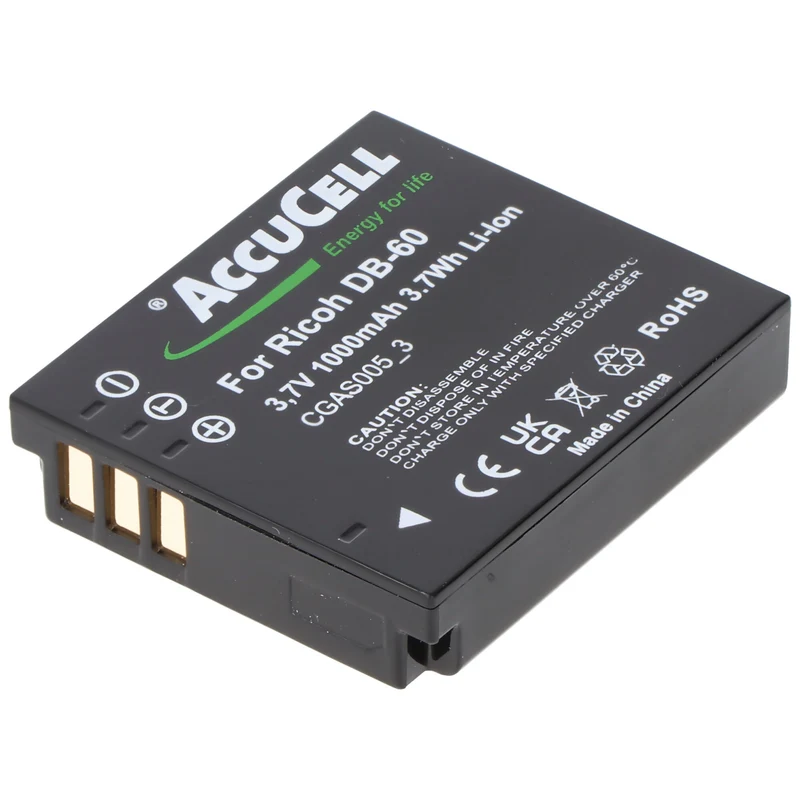 AccuCell Akku passend für Panasonic CGA-S005, DMW-BCC12