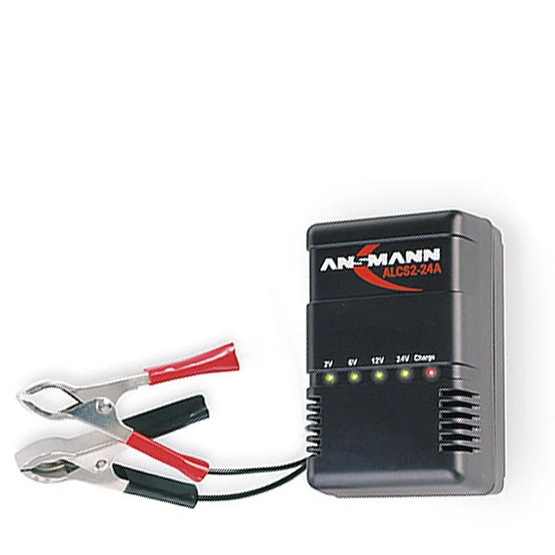 Ansmann ALCS 2-24A Ladegerät für Blei-Akku 2-24V, Ladestrom 0,9A
