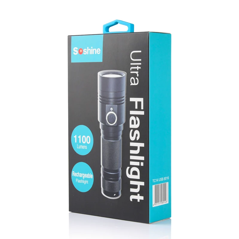 Soshine Taschenlampe TC14 USB