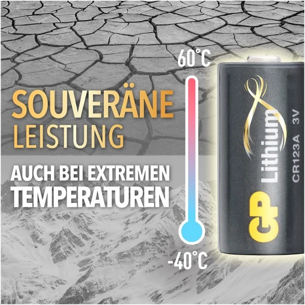 CR123A Batterie GP Lithium 10 Stück